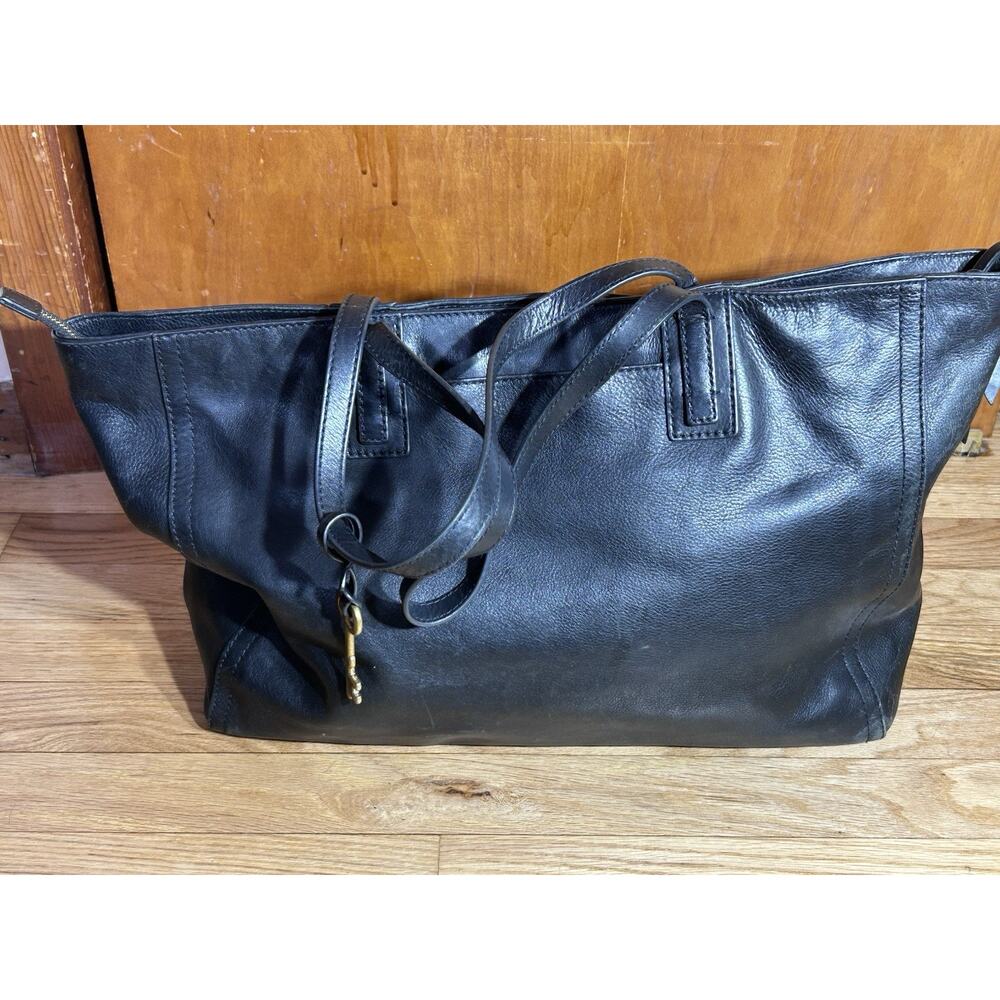Fossil Rachel Leather Tote Women's Handbag - Black